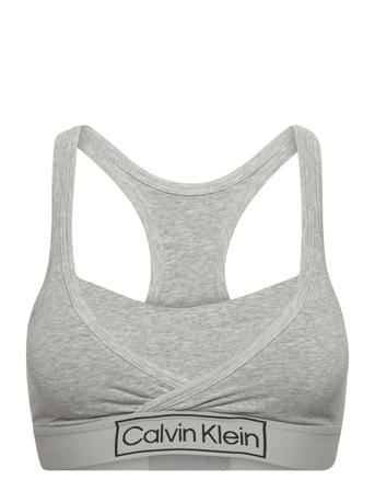 Unlined Bralette Lingerie Bras & Tops Soft Bras Tank Top Bras Grå Calvin Klein