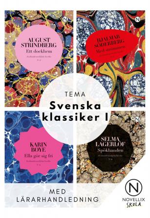 Tema Svenska Klassiker I - paket med 32 böcker - Bok av Selma Lagerlöf, August Strindberg, m.fl. - Häfte