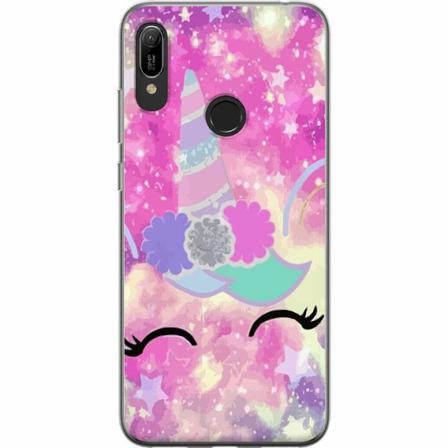 Huawei Y6 (2019) Genomskinligt Skal Unicorn Enhörning
