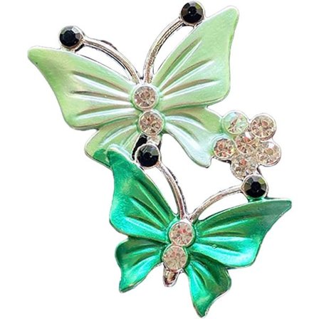 2 stk Dobbel Sommerfugl Bil Luftuttak Aroma Diffuser Clip For Bil Interiør Parfyme Sommerfugl Bil Dekor Bil Annet Tilbehør grønn