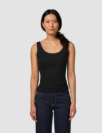 Shaping New Tomorrow - Dame - Rib Tank Top - Black - Størrelse M