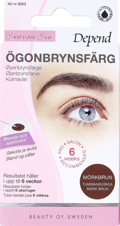 Depend Øjenbrynsfarve Mørkebrun, Makeup, Øjenbryn, Øjenbrynsfarve