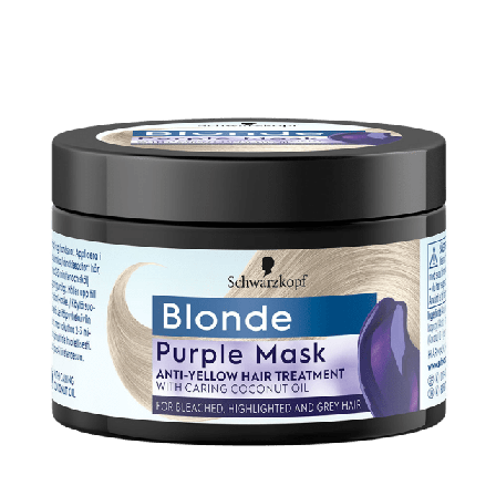 Schwarzkopf Blonde Purple Mask Inpackning & behandling Unisex Guld 150ML