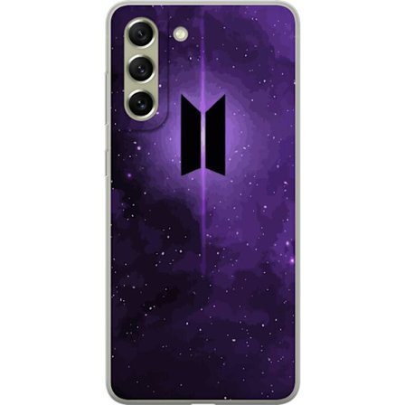 Kompatibel Mobilcover til Samsung Galaxy S21 FE 5G BTS-logo lilla galakse kpop hær-plakat rummet stjerne himmel koreansk musik band symbol ikon design