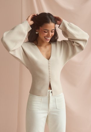 BUBBLEROOM-Knitted Cardigan-XS