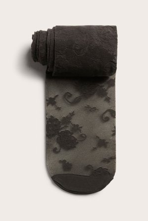 Kappahl | Spetsstrumpbyxor | Mörkbrun