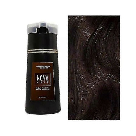 Nova Hårfargings 3-i-1 Hårpleiesjampo Naturlig Raskt Hvitt Hår Farget Svart Hårfarge Varig Bekvemmelighet Menn Kvinner Hårpleie[YJD]