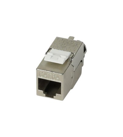 SYNERGY Keystone,Modul, TP-Buchse(RJ45), CAT6A, 500MHz, Slim-line, mit Kabelklemme, Synergy 21,