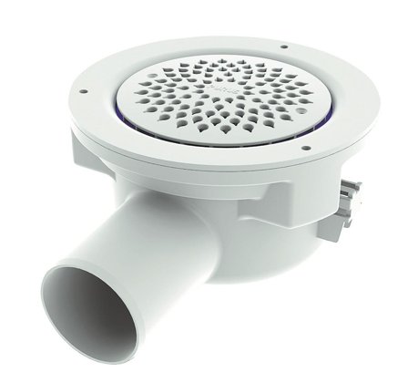 Purus Saga Lattiakaivo 150 mm Sivu-ulostulo, Sisätilaviemäri