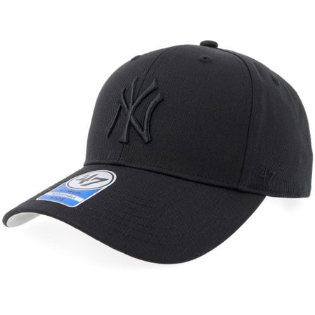 47 Brand - MLB Svart adjustable Keps - Kids New York Yankees Raised Basic Mvp Black Adjustable @ Hatstore