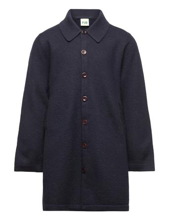 Felted Coat Outerwear Jackets & Coats Coats Navy FUB