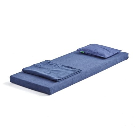 Naptime bedding and mattress set ENKEL, cold foam, blue