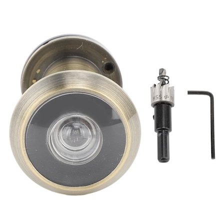 Oven silmä HD-linssi 200° laajakulmainen turvaoven silmä 360 asteen yksityisellä suojuksella, antiikki pronssi oven silmä