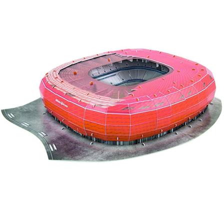 Bayern München FC Allianz Arena Stadium 3D-pussel One Size Röd/Svart Red/Black One Size