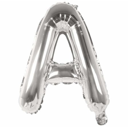 Kirje ilmapallo hopea 80 cm iso