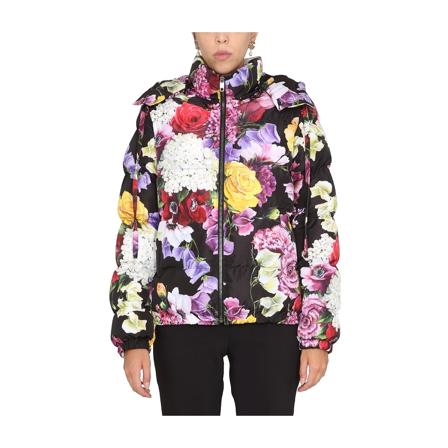 Dolce & Gabbana Kappa svart, Dam Vinterjackor, Dam, Storlek: S