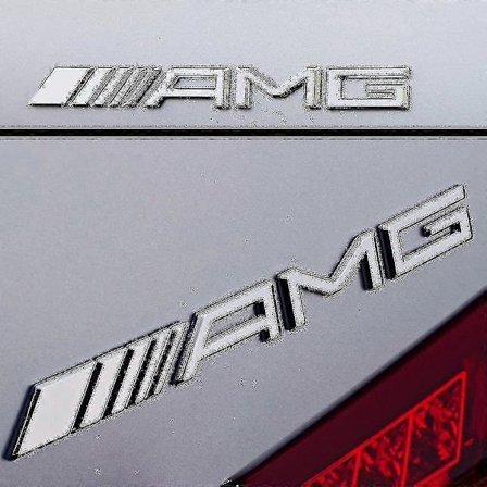 Mercedes Amg Chrome Bagagerums Logo Badge På Alle Mercedes Smukke Bil Klistermærker