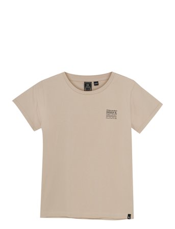 Indian Blue Jeans T-Shirt Backprint - Beige - 140