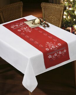 Läufer Herzen auf schwarz Rot