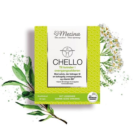 Mezina Chello Classic 60 tabl., Helse & Madvarer, Kosttilskud Til Kvinder, Overgangsalder
