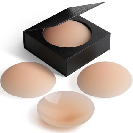 Nippies Nipple Cover - Självhäftande silikonbröstvårtsskydd - Återanvändbara bröstvårtsskydd för kvinnor med reseförvaring