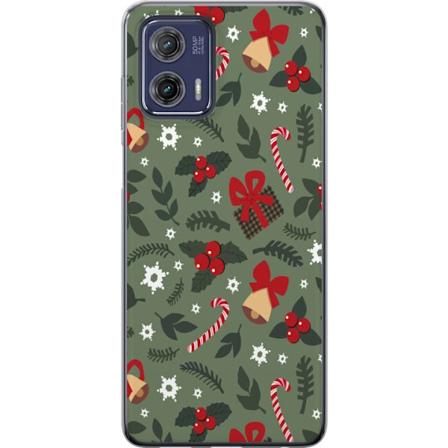 Motorola Moto G73 Gjennomsiktig deksel God Jul mønster