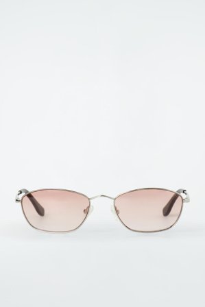 COS Women's Wire-Frame Cat-Eye Sunglasses in Silver-coloured