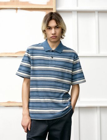 WOOD WOOD Wwcolton Polo 25218 - Blue - XS