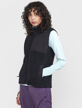 Craft Adv Explore Pile Fleece Vest W - Black - S
