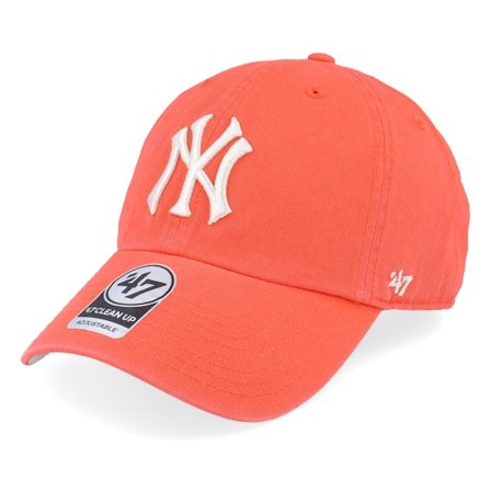 47 Brand - MLB Růžový unconstructed Kšiltovka - New York Yankees MLB Ballpark Clean Up Tango Dad Cap @ Hatstore