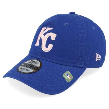 New Era - MLB Blå unconstructed Keps - Kansas City Royals MLB24 Mothers Day 9TWENTY Blue Dad Cap @ Hatstore