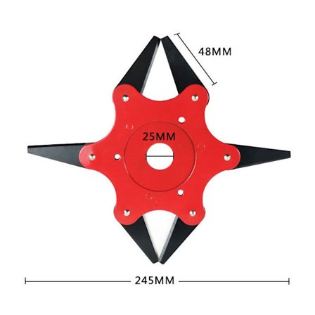 Sexbladig trimmerhuvud Cross - Border slaghuvud Specialiserat för