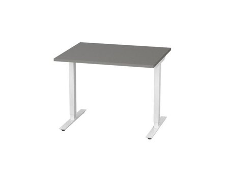 deNord Design Bord höj/sänk Basic 1000x800 grå/vit - Lyreco - Kontorsmöbler och inredning - Bord och hurtsar - Skrivbord - Höj/sänkbar