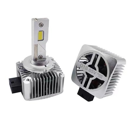 D1S LED-polttimot, suuri kirkkaus, D1S D1R D1C Plug and Play -sumuvalopolttimot, erittäin kirkas 30000 lm 6500 K viileä valkoinen, 2-puolinen 