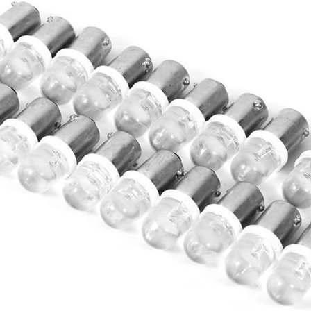 20 stk T11 T4W LED-pærer hvide BA9S H6W 1895 bil LED hvid instrumentpanellampe KLB