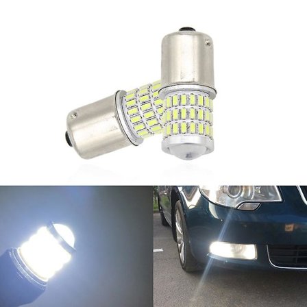 LED-lamput päiväajovaloille, CANBUS /P21W S25, DRL, Skodalle Superb Octavia 2 FL 2010 2012, 2x2013 [DB]