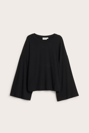 Kappahl | Paita, jossa on leveät hihat Musta L | Musta