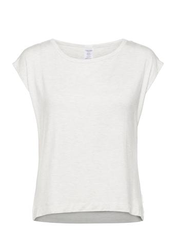 S/S Wide Neck Topp Hvit Calvin Klein