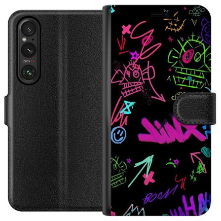 Kompatibelt Plånboksfodral till Sony Sony Xperia 1 V Guldlejon