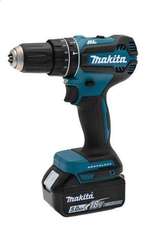 Makita DHP485RTJ - hammerbor/driver - trådløs - 2 hastigheter