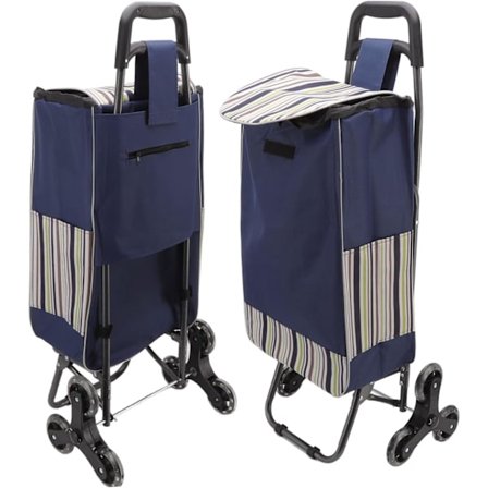 Kundvagn med hjul, hopfällbar kundvagn, hopfällbar äldre köper grönsaksvagn med svängbara hjul