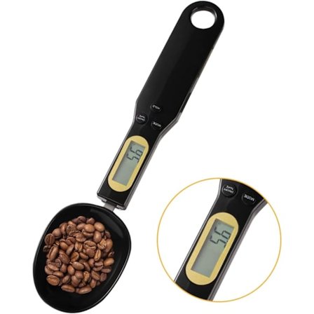 2025 Ny Elektronisk Våg Kaffe Mätsked, 500g/0.1g Digital Köksvåg Matvåg Sked med LCD-Disp