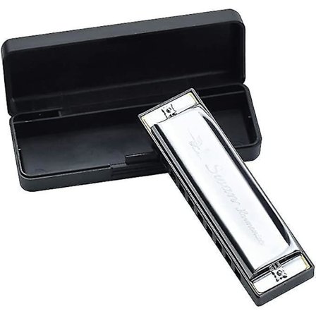 Blues Harmonica Tone C 10 Hull 20 Toner Profesjonell Fosfor