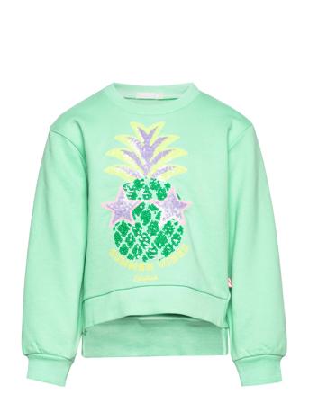 Sweatshirt Sweat-shirt Genser Grønn Billieblush*Betinget Tilbud