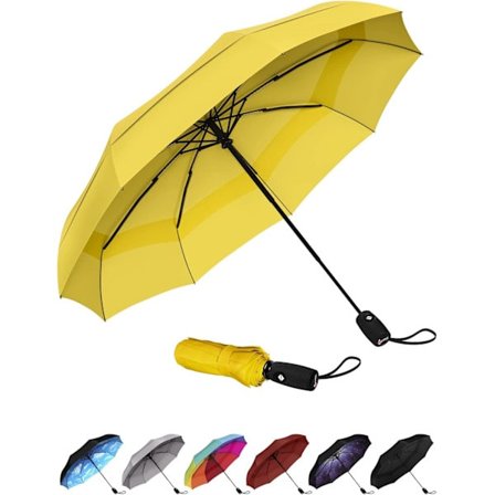 Repel Paraply Vindtætte Rejseparaplyer til Regn - Nem Automatisk Åbning og Lukning, Holdbar & Kompakt Paraply, Stærk Glasfiberramme