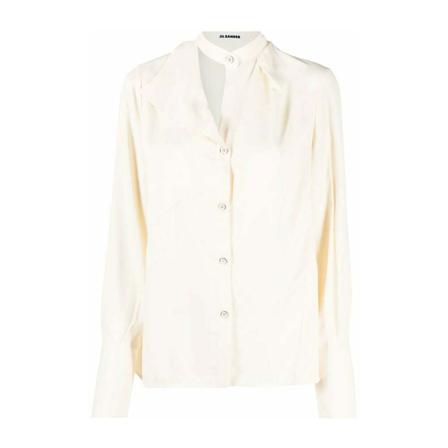 Jil Sander Shirts Beige , Beige , Dames , Maat: XS
