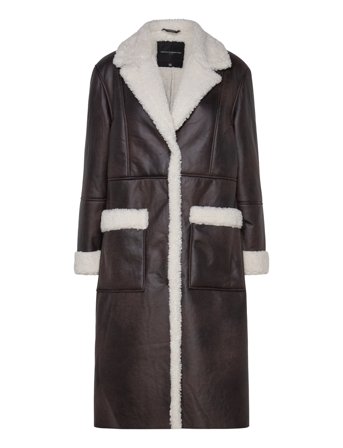 French Connection | Arizona Faux Shearling Coat | 36