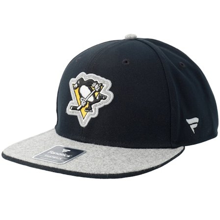 Fanatics - NHL Zwart snapback Cap - Pittsburgh Penguins Loden Flat Brim Black/Gray Snapback @ Hatstore