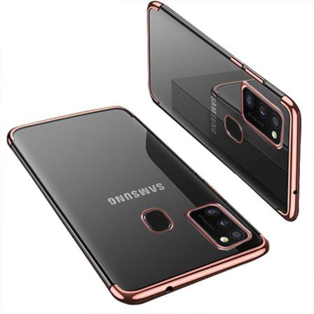 Samsung Galaxy A21s - Skyddsskal I Silikon (floveme) Roséguld