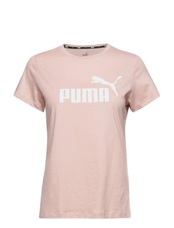 Ess Logo Tee T-shirts & Tops Short-sleeved Rosa PUMA